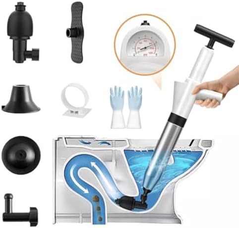 Efficient Pneumatic Floor Drain Unclog All-in-One Tool
