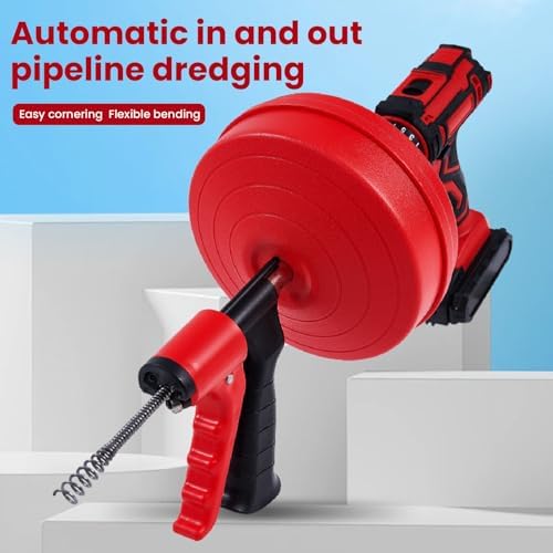 Drain Unblocker Tool 50-75mm Pipes 2-3 Bend Navigate Manganese Steel Spring