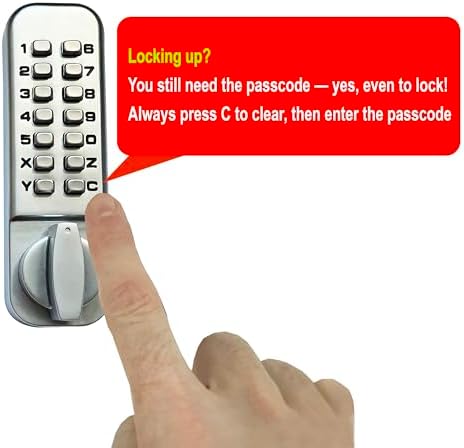 JOUNJIP Deadbolt Keyless Entry Door Lock Secure with No Code