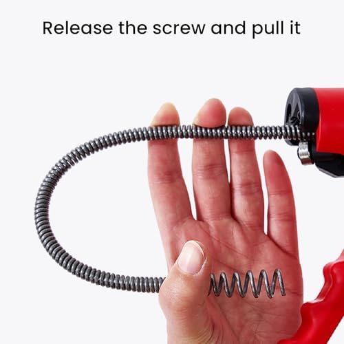 Drain Unblocker Tool 50-75mm Pipes 2-3 Bend Navigate Manganese Steel Spring