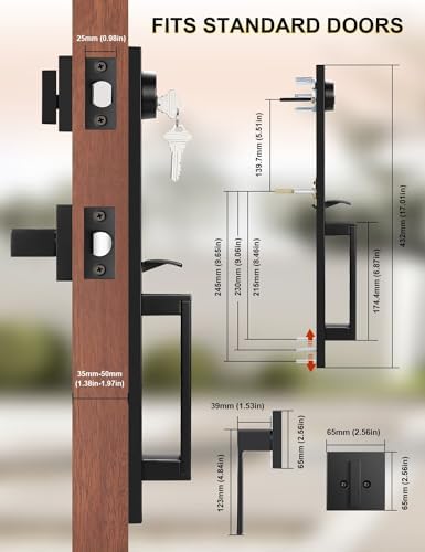 Tinewa Heavy Duty Front Door Lock Set with 3 Keys