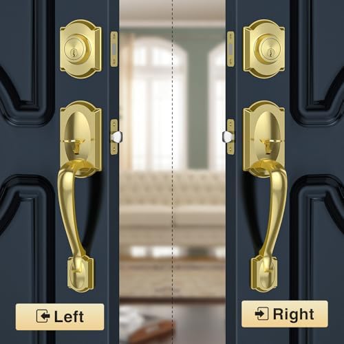 Weatherproof Front Door Handle Set
