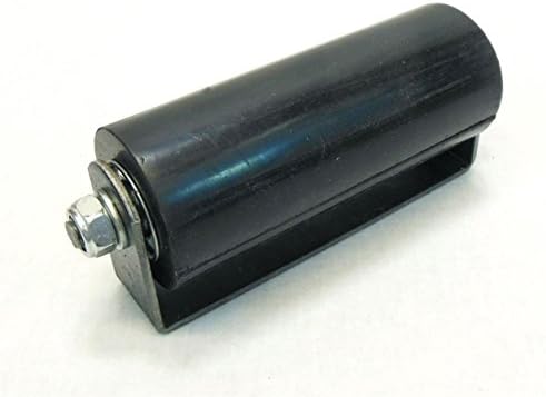 UNB Sliding Gate Top Guide Roller 6 Hard Rubberized WWeld On Mounting Bracket