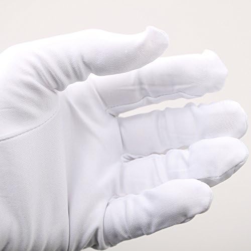 Dexac Microfiber Gloves - Protection for Jewelry Optics White