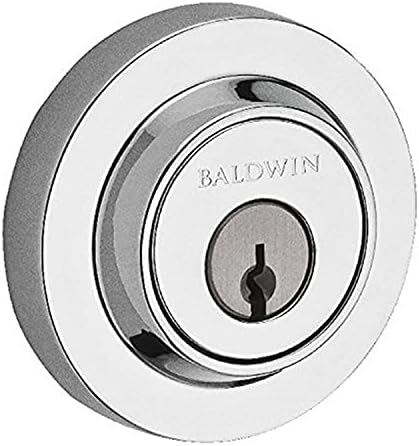 Baldwin Reserve Single Cylinder Deadbolt with Smartkey Bright Chrome