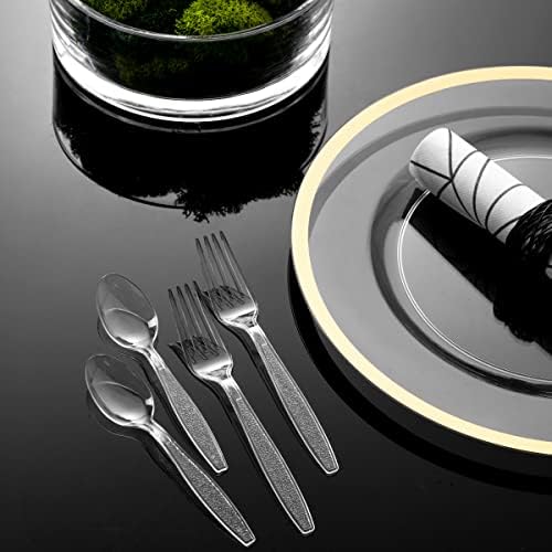 Bulk Plastic Cutlery Set - Heavy Duty Spoons Forks