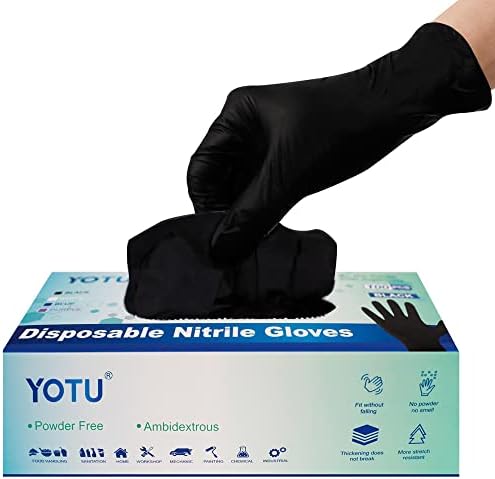 Premium Black Nitrile Latex Gloves X-Large