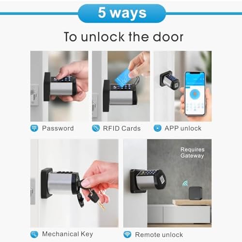 Smart Entry Door Lock with 2 Keys
