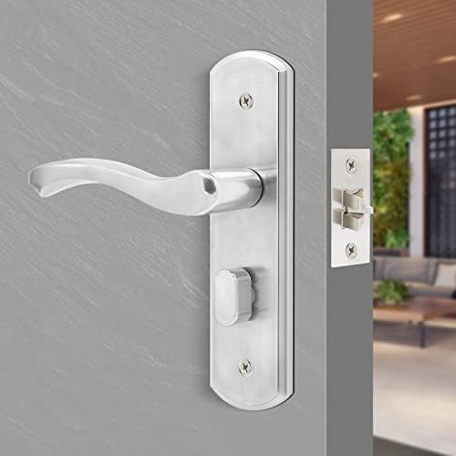 Front Door Lock Set - Stainless Steel Secure Door Handle