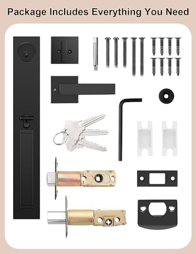 Tinewa Heavy Duty Front Door Lock Set with 3 Keys