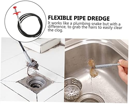 Two-Piece Dredging Auger Hose for Plumbing and Drain Cleaning