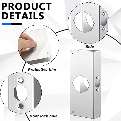 Dunzy Door Reinforcement Plate - Strengthen Secure Your Door in Seconds