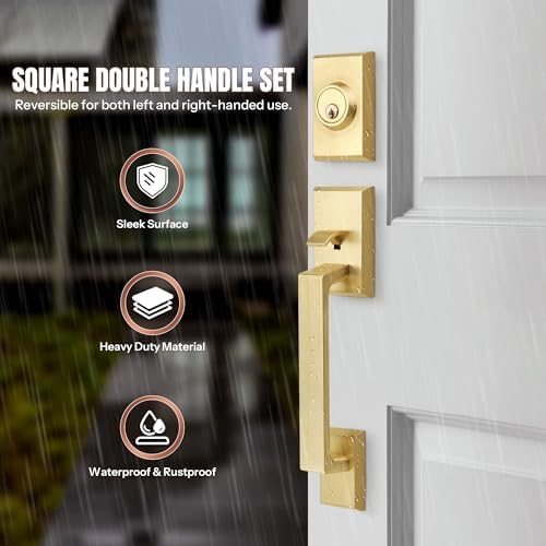 Premium Double Front Door Lock Set