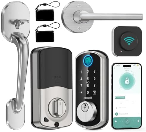 Hornbill Smart WiFi Front Door Lock with Alexa
