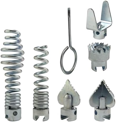 Versatile 7-Piece Auger Set for Drain Cleaning