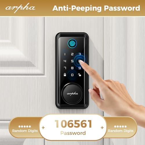 Zinc Alloy Fingerprint Keyless Entry Door Lock
