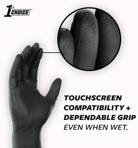 1st Choice Nitrile Gloves Latex-Free for Cooking Cleaning