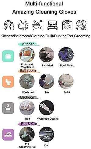 Premium Silicone Gloves Set for Dishes Pets and More