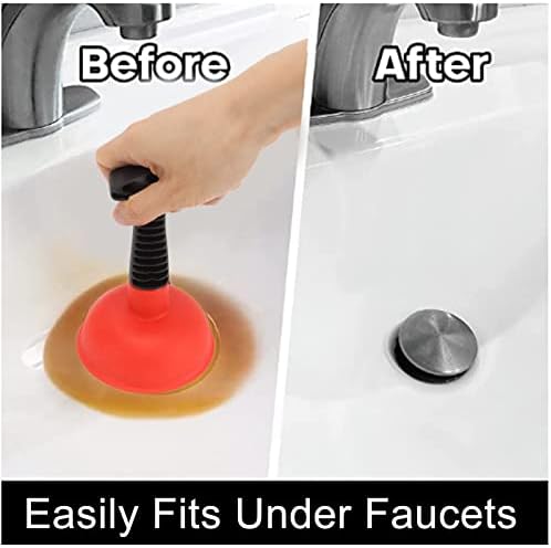 BONKZEBU Mini Plunger Powerful Compact and Efficient for Sink and Toilets