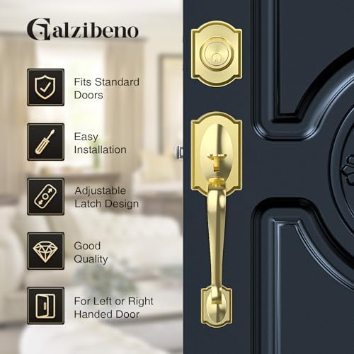 Weatherproof Front Door Handle Set