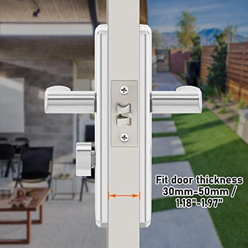 Front Door Lock Set - Stainless Steel Secure Door Handle