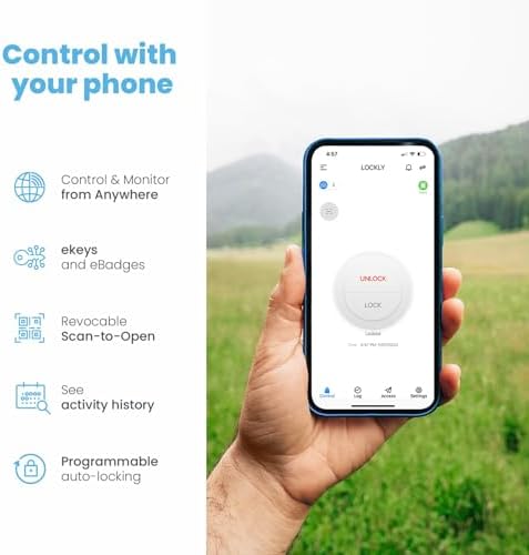 Lockly Interconnected DeadboltLatch Smart Door Lock Set