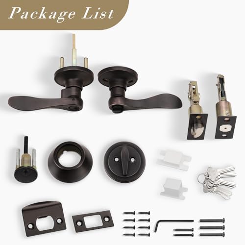 4-Piece Exterior Door Lock Set