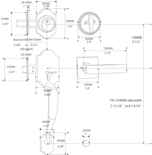 Lock Set for Front Door