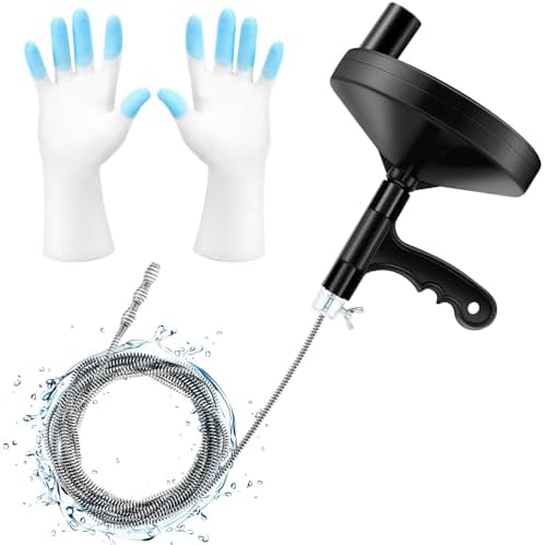 Drain Auger 33FT Speedy Pipe Cleaners for Sink Shower Bathroom