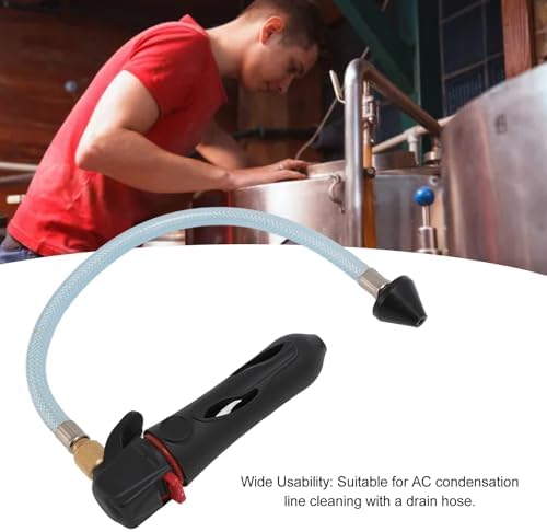 AC Drain Cleaner Tool Black Steel Effective for AC Condensation Blockages