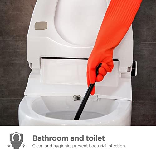 Durable Rubber Dishwashing Gloves for Kitchen Household Use