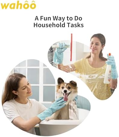 Wahoo Dishwashing Gloves for Skin Protection