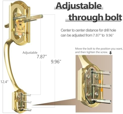 Front Door Handle Set Reversible Lever for Home Businesses