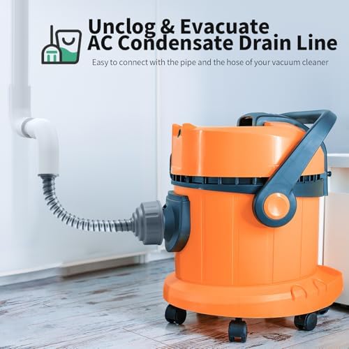 Morhandisn AC Drain Line Cleaner Adapter - Universal Fit Easy To Use Grey