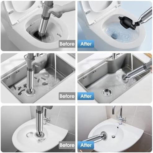 Sturdy Stainless Steel High Pressure Air Drain Blaster Kit