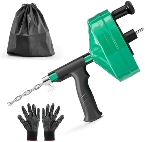 Feeloco 50 FT Heavy-Duty Drain Snake Tool