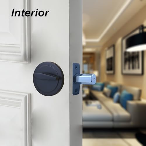 1-Sided Keyed Deadbolt Lock Matte Black