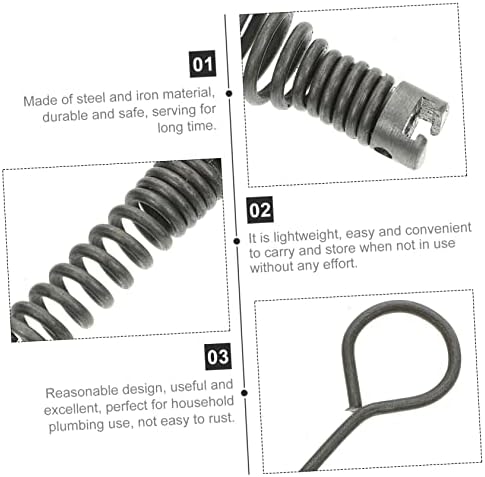 HomoyoyoDrill Set Cutter Head for Drain Cleaning Pipeline Dredging Set of 1