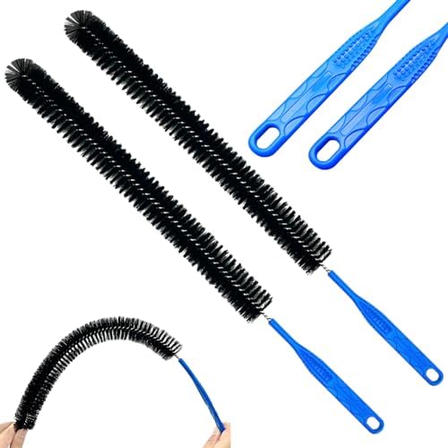 2-Piece Ergonomic Bendable Drain Cleaning Brush for Kitchens homes