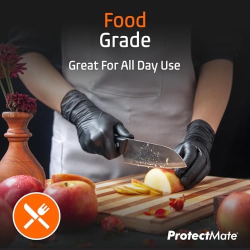 Textured Nitrile Gloves for Professional Cooking 5 Mil