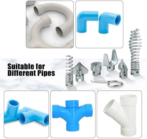 Versatile 7-Piece Auger Set for Drain Cleaning