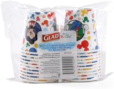 Glad for Kids Disney Paper Cups 3 Oz 20 Count