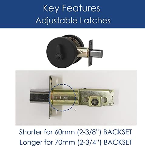 CozyBlock Modern Entry Door Deadbolt