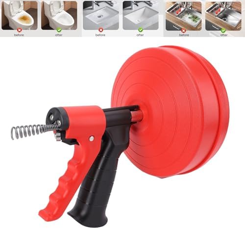 Drain Unblocker Tool 50-75mm Pipes 2-3 Bend Navigate Manganese Steel Spring