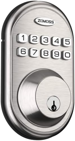 Convenient Keyless Entry Door Lock with 20 Custom Codes Zomoss Deadbolt Lock