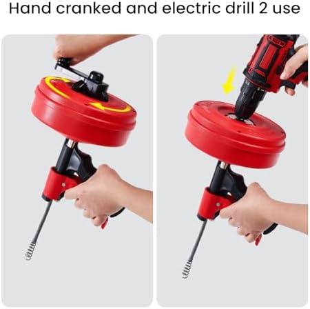 Drain Unblocker Tool 50-75mm Pipes 2-3 Bend Navigate Manganese Steel Spring