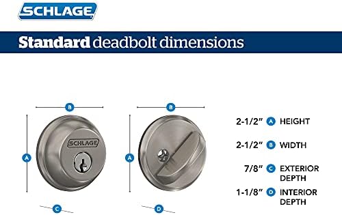 Schlage B60N626 Deadbolt with Key