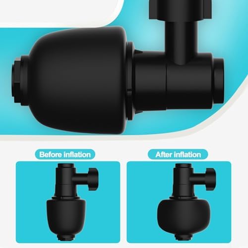 Hesitroad 360 Degree Toilet Plunger with 5 Heads
