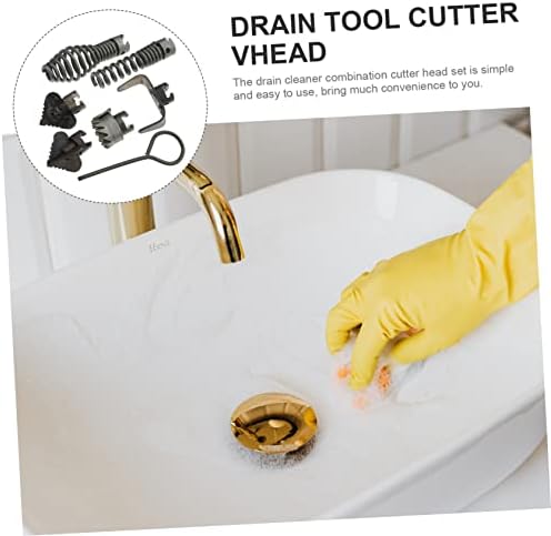 HomoyoyoDrill Set Cutter Head for Drain Cleaning Pipeline Dredging Set of 1