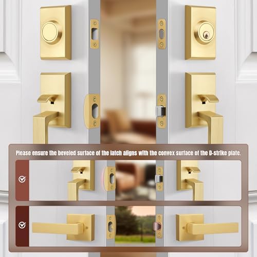 Premium Double Front Door Lock Set